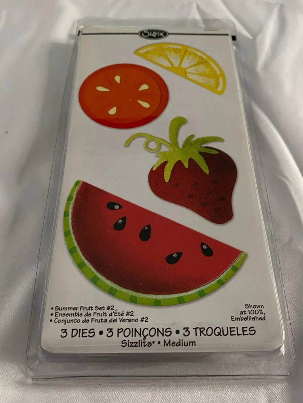 Sizzix Sizzlits Summer Fruit Set #2 Emily Humble 3-Piece Die Set